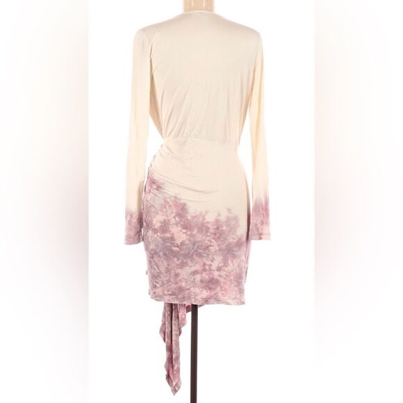YFB Asymmetrical Ombré Tie Dye Long Sleeve Dress M - Picture 2 of 4